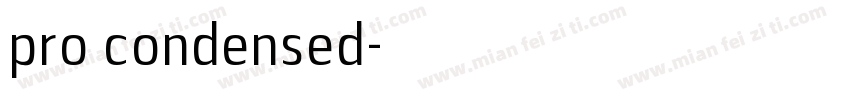 pro condensed字体转换